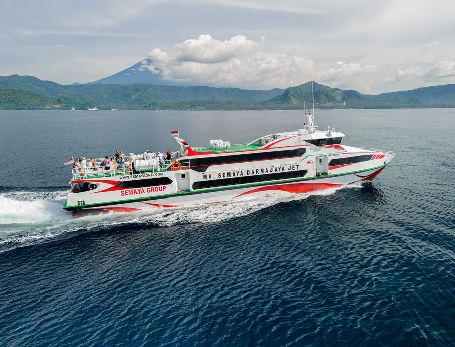 Semaya One fast ferry at sea
